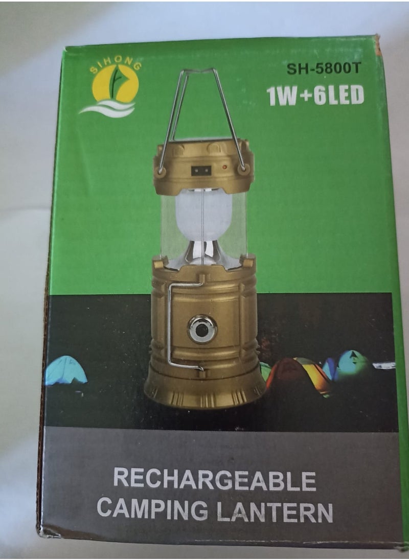 ماركة غير محددة كشاف باكت أخضر SH-5800T قابل لإعادة الشحن بقدرة 1 واط + 6 أضواء LED  - Image 2