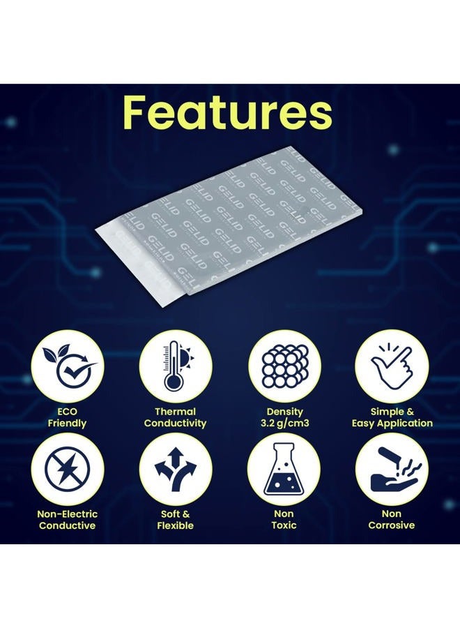 Gelid Solutions GP-Extreme Thermal Cushion 80 x 40 x 1.5 mm | Excellent Heat Conduction | Non Electric Conductor | Ideal Gap Filler | Very Easy Installation | Thermal Conductivity 12 W/MK. - Image 2