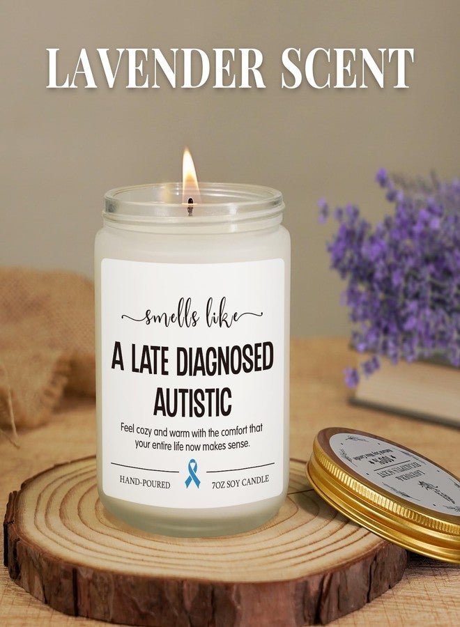 Hudiegify Gifts for Autistic Adults, Best Late Diagnosed Autism Gifts, Autistic Adult Must Haves, Autism Awareness Items for Teenagers Men Women, Neurodivergent Gift- Lavender Candle - Image 3