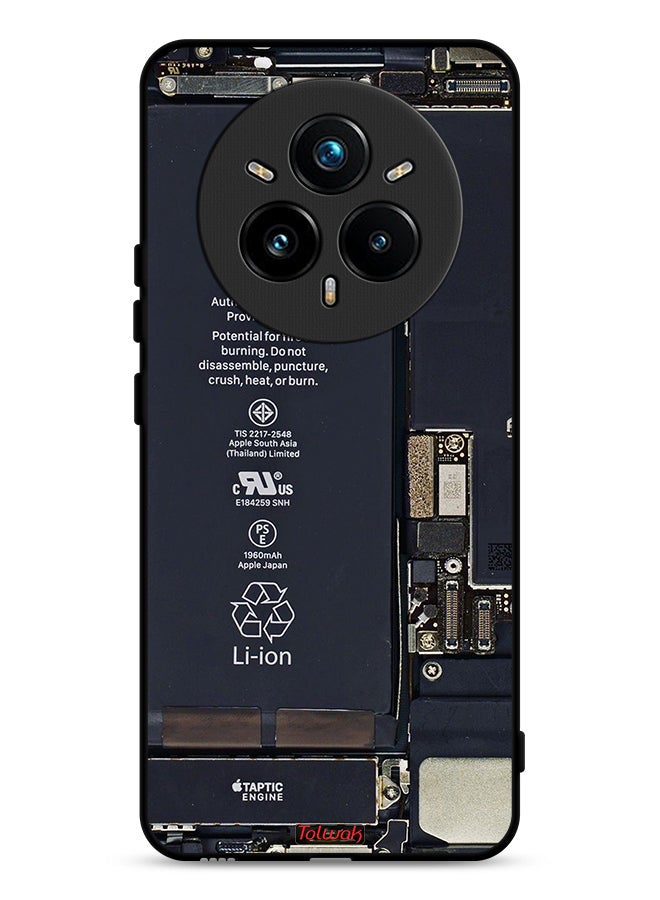 Tolwak Realme 14 Pro Plus 5G Protective Case Cover Phone Circuit Pattern