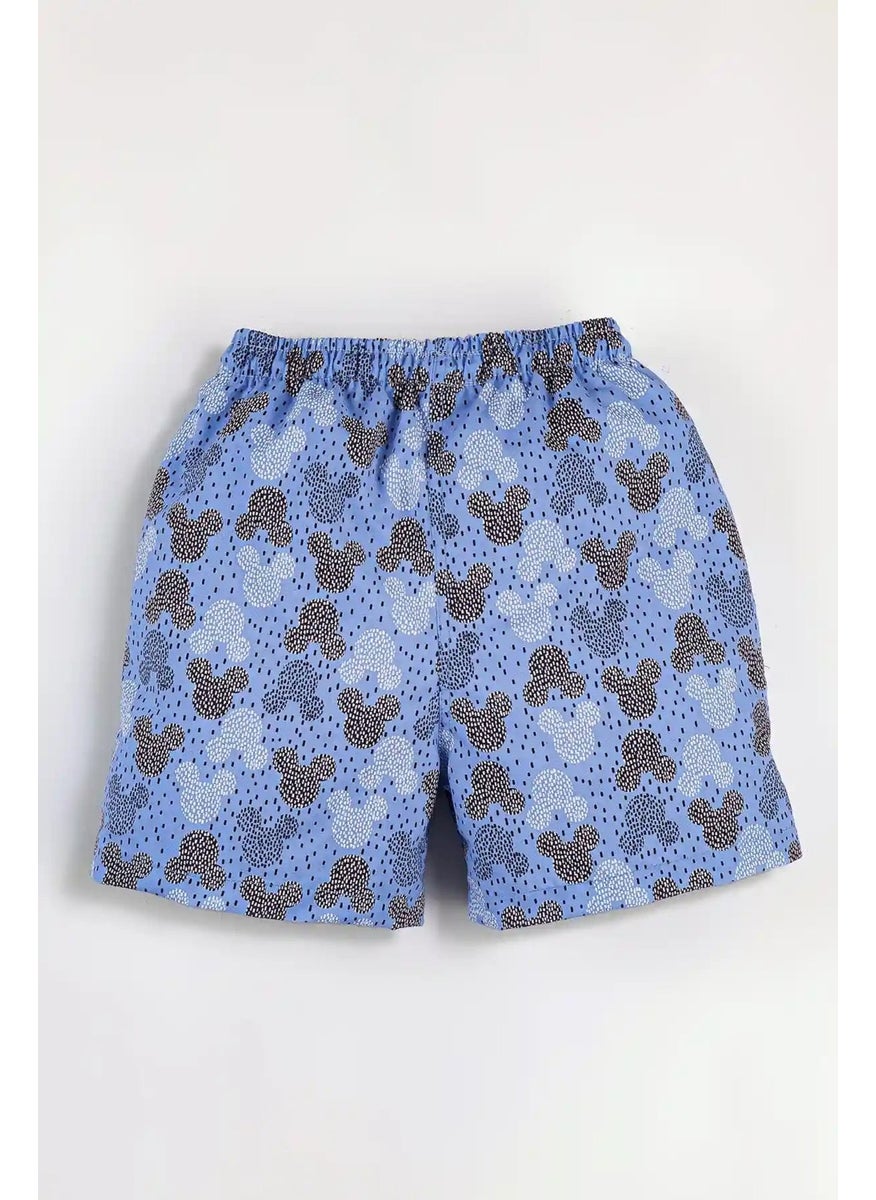 Gold Class Kidswear Circle Patterned Drawstring Lined Boys Swim Shorts  - Image 2