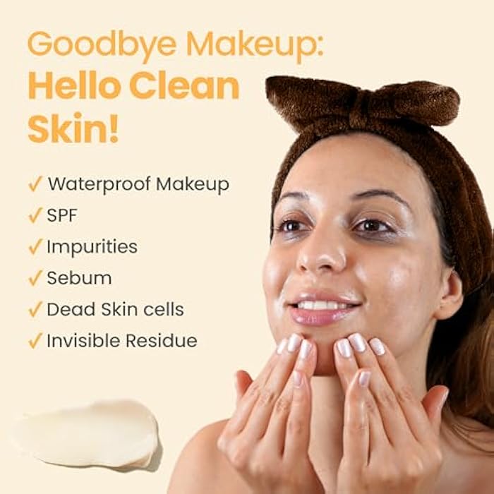 Honeyskin Honey Cleansing Balm Makeup Remover - Face and Eye Makeup Remover for Sensitive Skin Face Wash - Hydrating Facial Cleanser and Gentle to Face Makeup Melting Balm (4oz) - Image 4