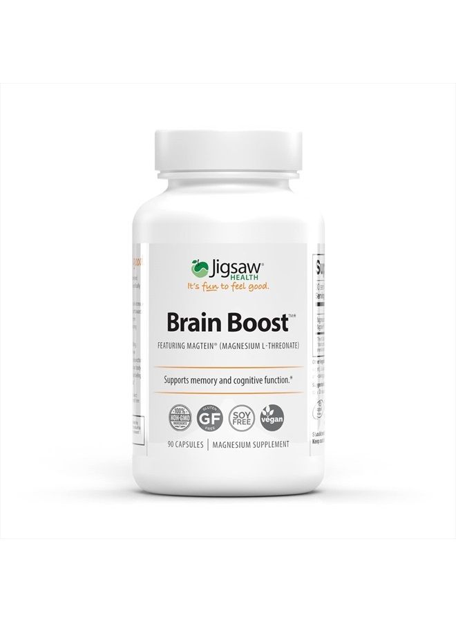 Jigsaw Health مكمل مغنيسيوم L-Threonate لتعزيز الدماغ، 90 كبسولة - Image 1
