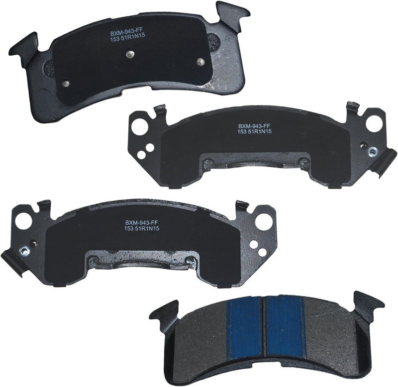 Bendix Premium SBM153 Front Brake Pads for Chevy C20,Suburban,C30,C35,G30,K20,P20,P30,R20,R30,R3500,V20,GMC C2500,G3500,K2500,K2500 P2500,P3500,Workhorse FasTrack FT1261,FT1461,FT1601,FT1801,FT1802 - Image 1