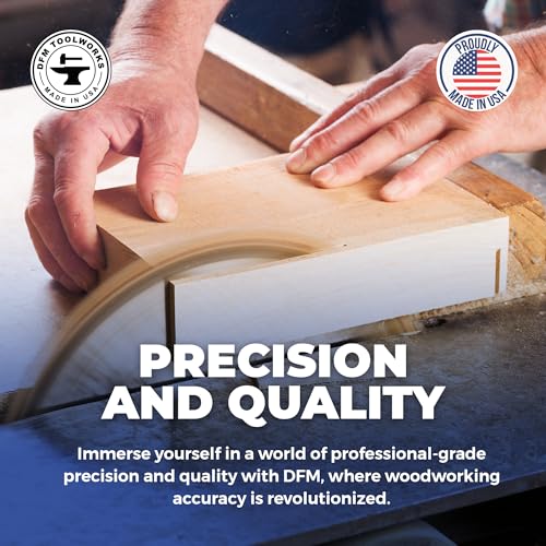 DFM Tool Works Saw Height Gauge - Precision Table Saw and Router Table Tool for Alignment and Calibration - 1/4" Wide Steps in 1/8" Increments & 1/4" Thick for Self Standing - Made in USA - Image 5