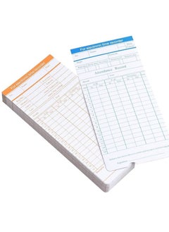 DSB Time Cards, Monthly Timesheet, Clock Timecard - 100 Pack, 6 Column 2-Sided Orange/Blue, Card for Time Punch Clock, Employee Attendance, Payroll Recorder, Small Business  - Image 5