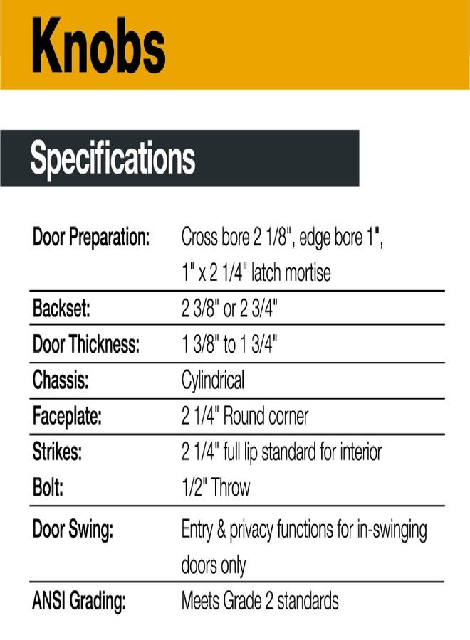 BRINKS - Stafford Indoor Passage Hall Closet Door Knob Set, Tuscan Bronze - Non-Locking Home Interior Bronze Decor Hall Closet Door Knob Handle Set - Image 5