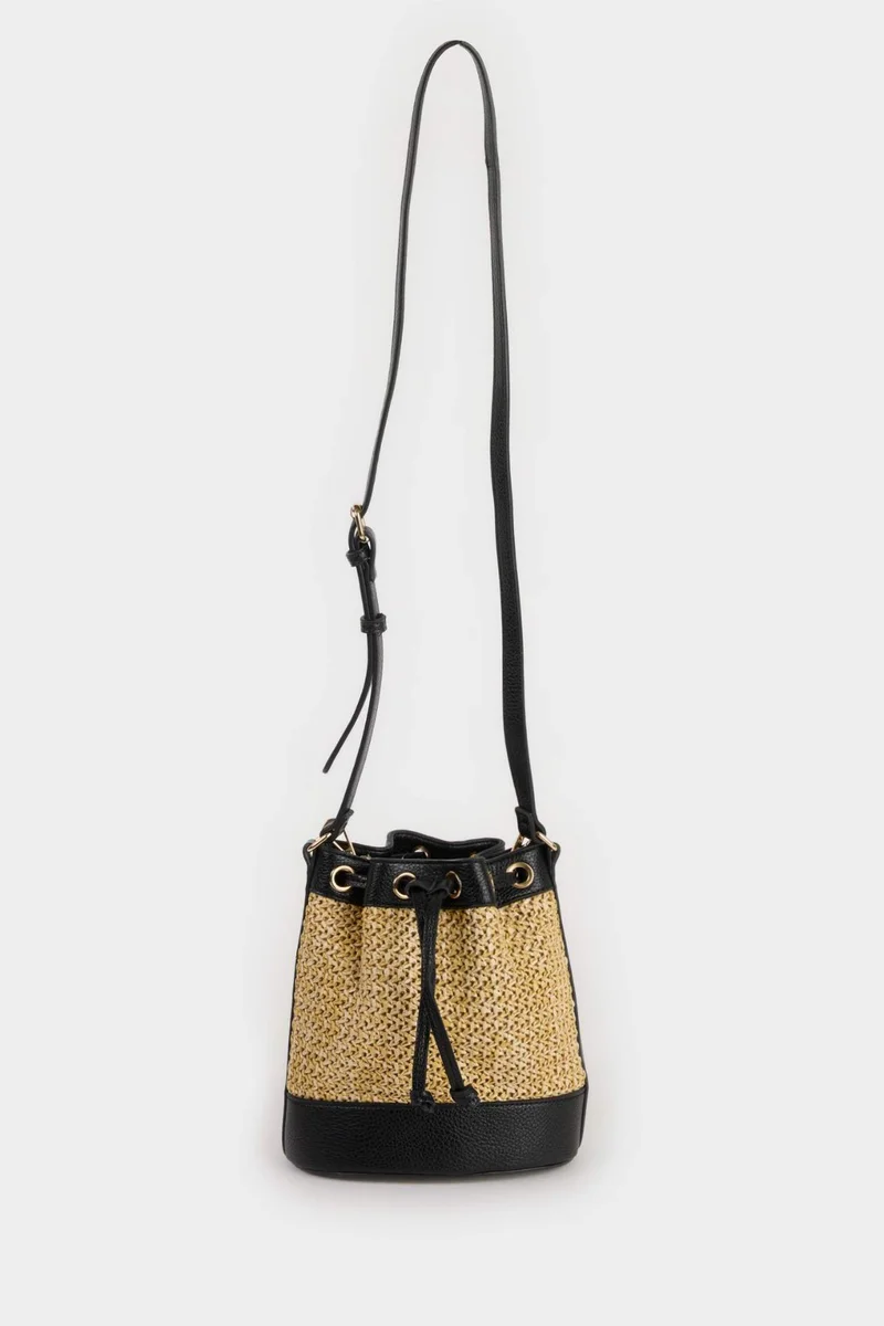 ديفاكتو Woman Straw Shoulder Bag