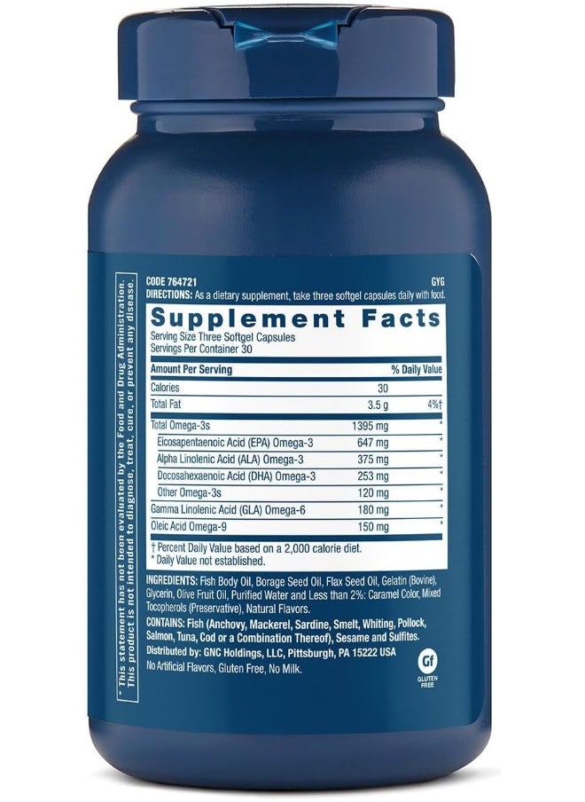 GNC GNC Triple Strength Omega Complex, Lemon  - Image 2