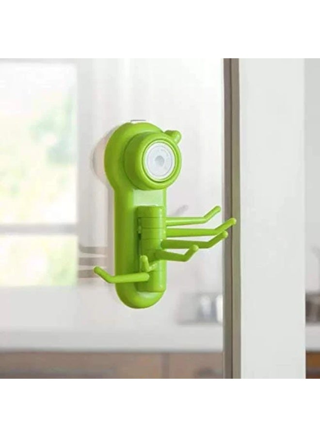 Octopus Hanger 6 Hooks Double Face Suction Hook Wall Decoration Adjustable Multifunctional for Bathroom Kitchen - Image 1