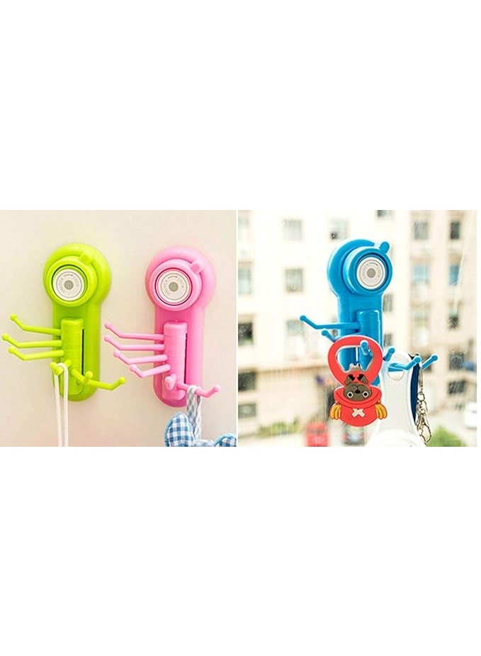 Octopus Hanger 6 Hooks Double Face Suction Hook Wall Decoration Adjustable Multifunctional for Bathroom Kitchen - Image 2
