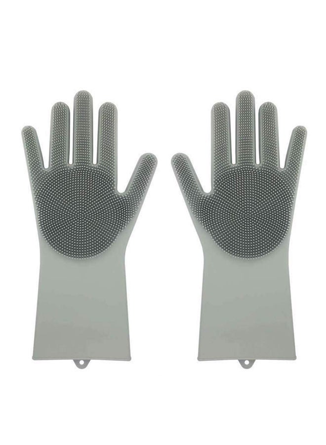 NIBEMINENT Perfect Grip Cleaning Gloves Grey 355x165mm 
