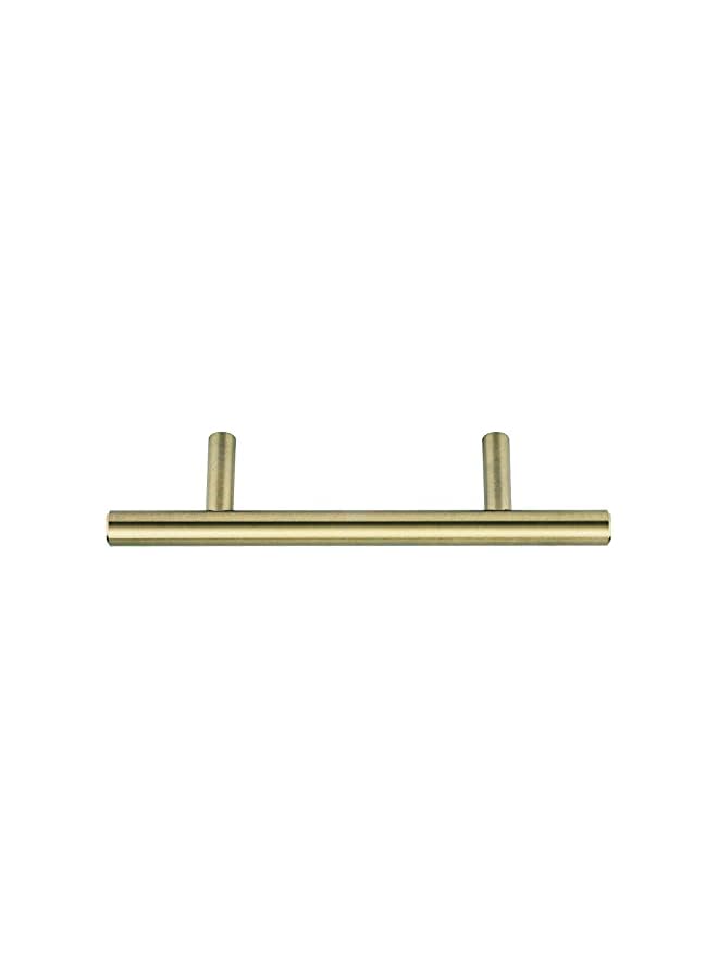The Bros Euro Bar Cabinet Handle (1/2-inch Diameter), 5.38-inch Length (3-inch Hole Center), Golden Champagne, 10-pack - Image 2