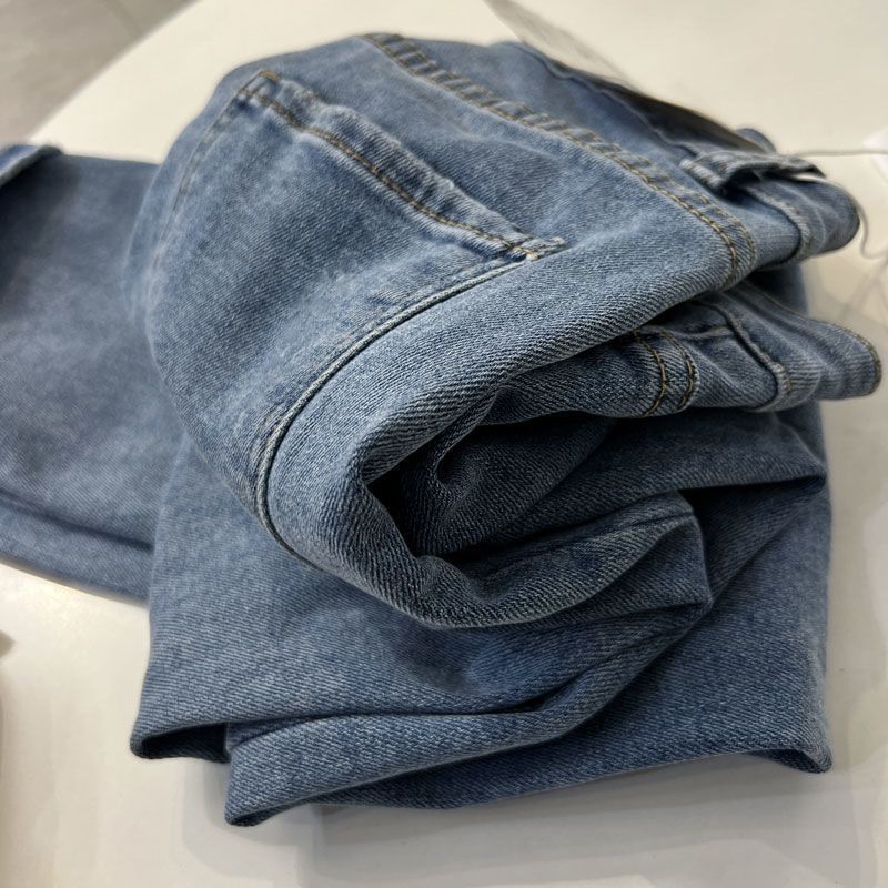 Autumn 2023 New Women'S Jeans Blue Slimming Trendy High-Waisted Stretch Casual Carrot Harem Dad Pants - Image 4