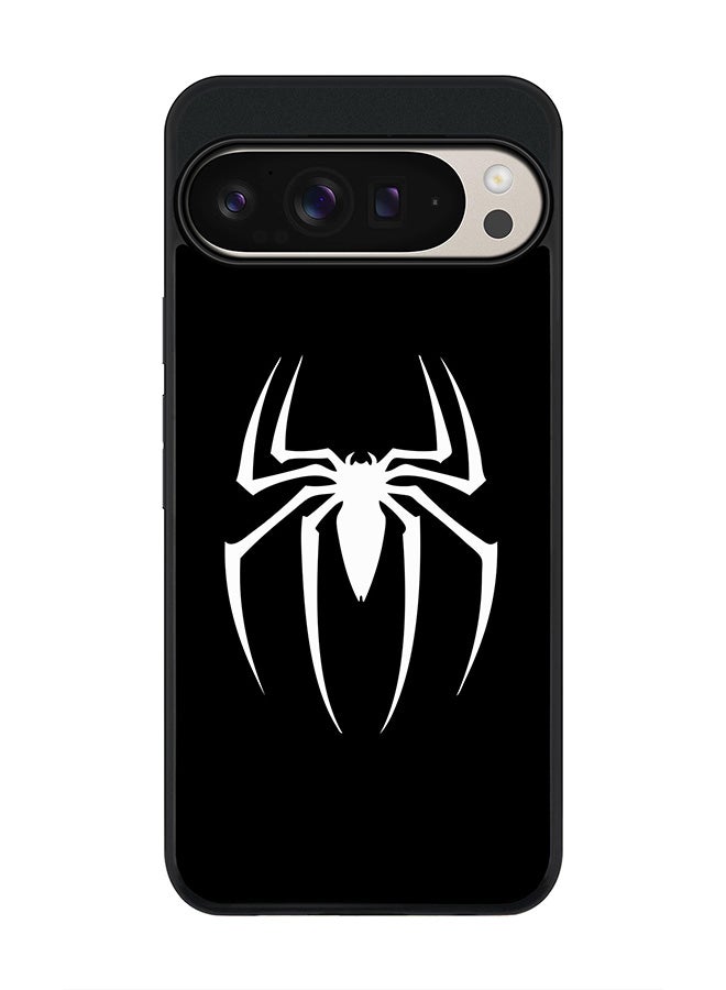 Stylizedd For Google Pixel 9 Pro XL Case,Slim fit Camera Protection, Shockproof Thin Phone cover - Spidermark (Black) - Image 1