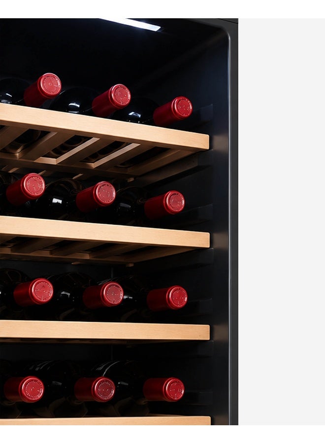 HOOVER Beverage Cooler, Wine Fridge With 34 Bottles Capacity, External LED Touch Control, Wooden Racks, Double Glazed UV Protection Door, Single Temperature Zone, HWC-H34-B (Black) 25.5 L HWC-H34-B Black - Image 3