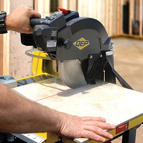 QEP 6-4003Q 4" Diameter Premium Continuous Rim Diamond Blade For Wet or Dry Cutting Porcelain & Ceramic Tile, 7/8" Arbor, 9500 Maximum Rpm - Image 3