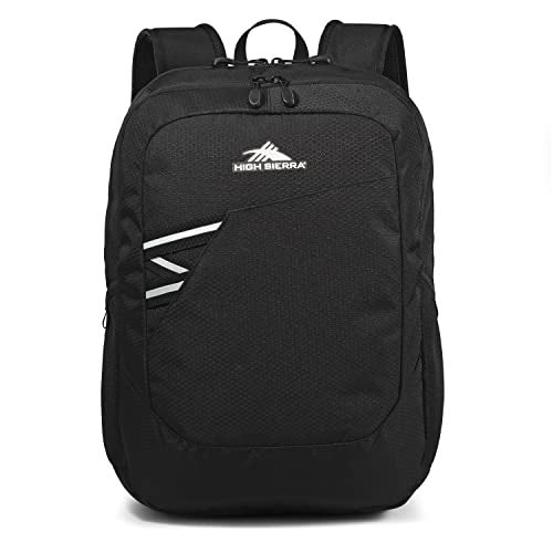 High Sierra Essential Backpack Laptop Bookbag for Travel Work or School Black One Size - Image 3