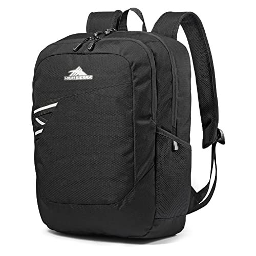 High Sierra Essential Backpack Laptop Bookbag for Travel Work or School Black One Size - Image 1