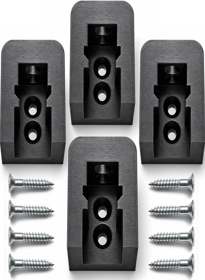 Dubbs Hardware حامل أدوات هوائية من دوبس هاردوير مقاس 1/4 بوصة، يُثبت على الحائط - عبوة من 4 قطع - منظم أدوات هوائية شديد التحمل - رف ملحقات ضاغط الهواء للتخزين في الورشة والجراج - تثبيت آمن بالبراغي - Image 1
