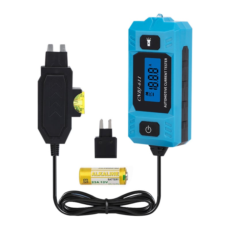 Automobile Current Tester with Backlight LCD Display LED Light Car Gauge for Current Detection - Image 1