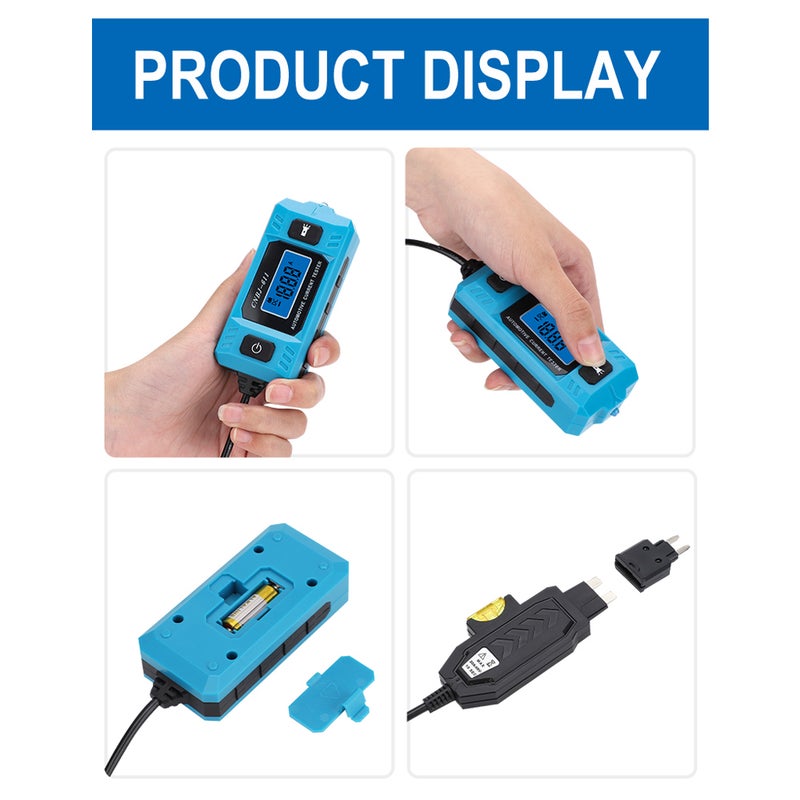 Automobile Current Tester with Backlight LCD Display LED Light Car Gauge for Current Detection - Image 4