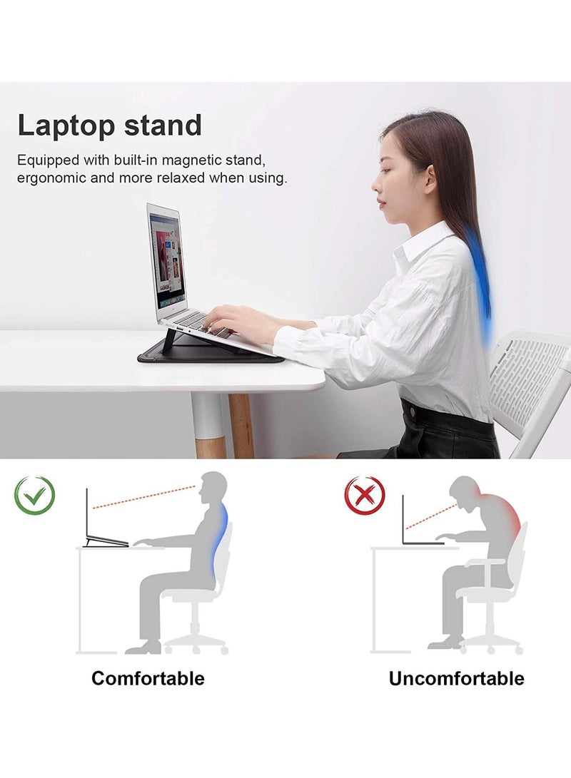 Nillkin 16.1 inch Laptop Sleeve Case Laptop Stand Adjustable, Computer Shock Resistant Bag with Mouse Pad for MacBook Pro 16"/15" 15.6" Dell Lenovo HP Asus Acer Samsung Chromebook Computer  - Image 3