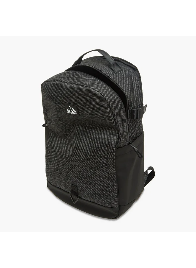 كابا Unisex Logo Applique School Backpack with Zip Closure - 15x31x47 cm