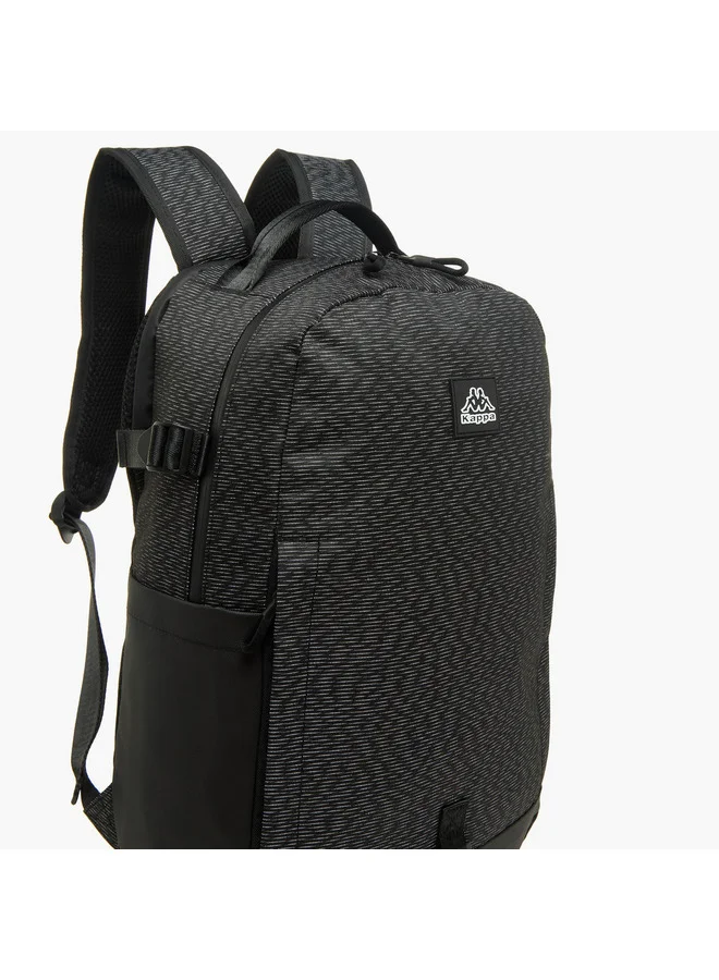 كابا Unisex Logo Applique School Backpack with Zip Closure - 15x31x47 cm