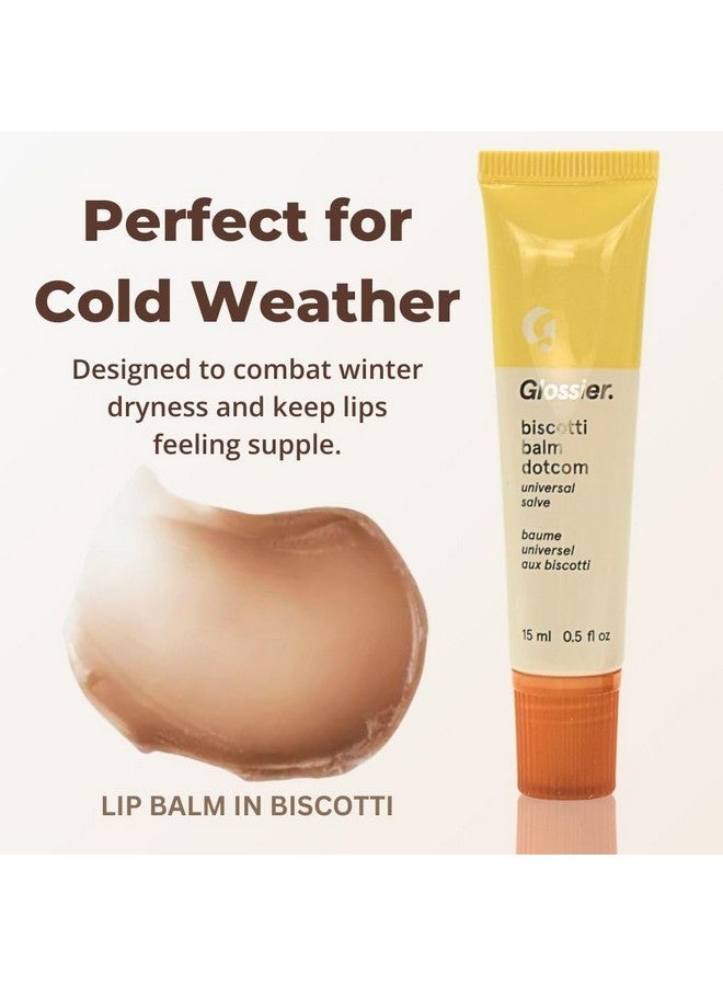 Glossier Limited Edition Balm Dotcom Duo - Holiday Lip Balm Set with Biscotti & Espresso Flavors, Moisturizing, Nourishing, Sheer Tints, 15mL Each. - Image 5