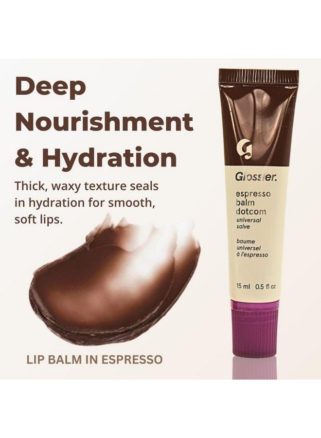 Glossier Limited Edition Balm Dotcom Duo - Holiday Lip Balm Set with Biscotti & Espresso Flavors, Moisturizing, Nourishing, Sheer Tints, 15mL Each. - Image 4