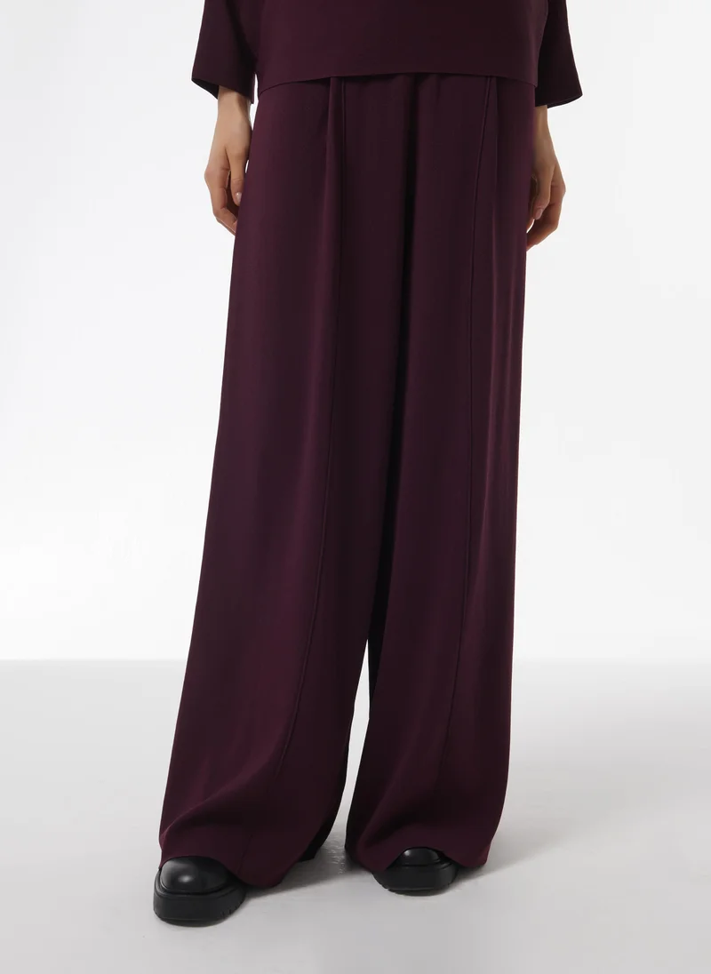 leem  Pleated Knitted Trousers for Women | Best Price UAE