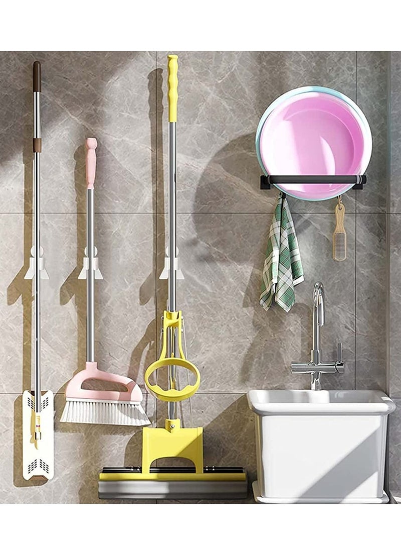 Generic 3pcs Mop Broom Holder Human Shape Broom Hanger Rack Wall Mounted Organizer Tidy Cleaner Brush Storage for Garage Garden Home Kitchen Supplies Accessories - Image 3