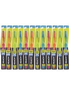 REACH Toothbrush, Medium, Full Head #11 - (Pack Of 12) 