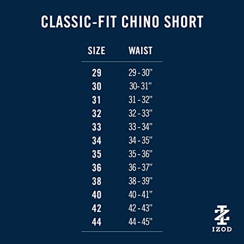 IZOD Men's Classic Saltwater 9.5" Flat Front Chino Short, Silver Birch, 36 - Image 4