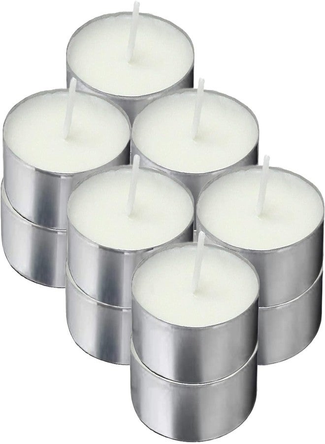 Mkd2 Rise Wax Tealight Candles (Pack of 12) Smokeless Unscented Tea Light Candles for Diwali, Puja, Home Decoration & Aroma Diffuser - Image 1