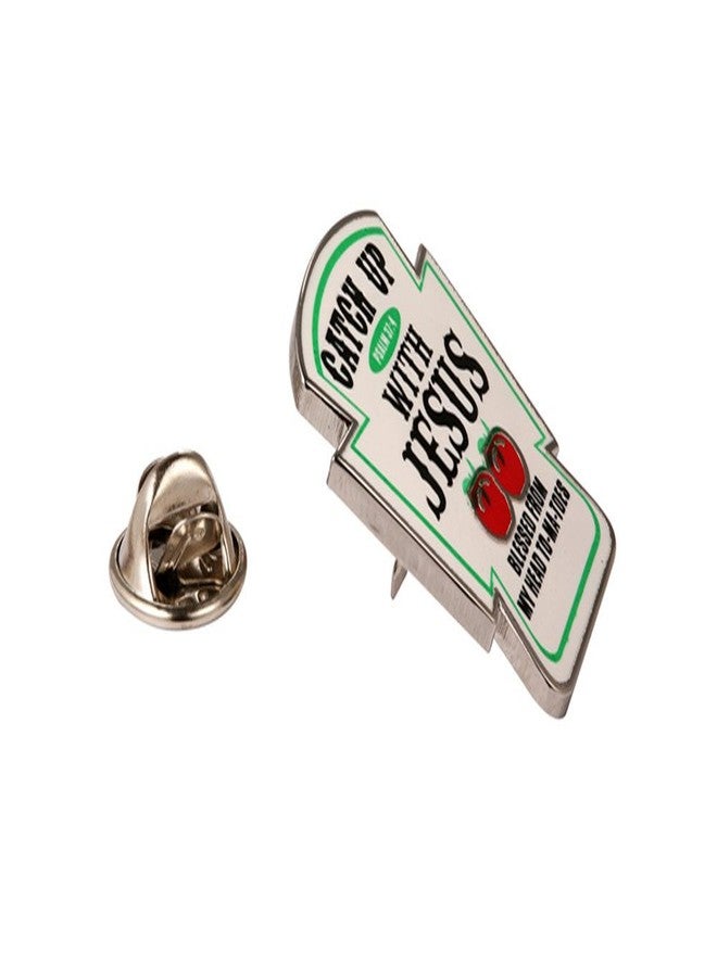 GuDeKe Catch Up with Jesus Christian Lapel Pins - Image 2