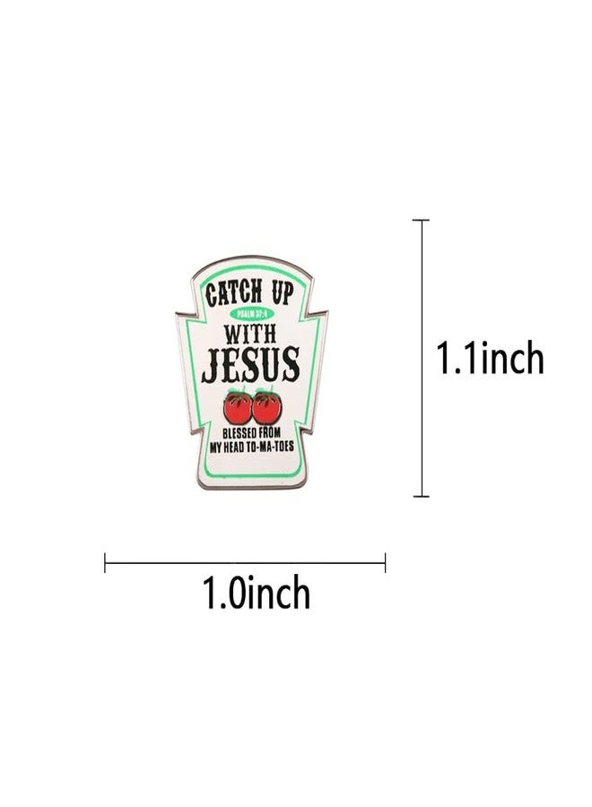 GuDeKe Catch Up with Jesus Christian Lapel Pins - Image 5