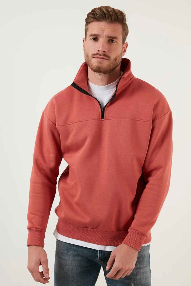 Buratti Regular Fit Cotton Lining Soft Raised Winter Sweat Men's Sweat 59053431