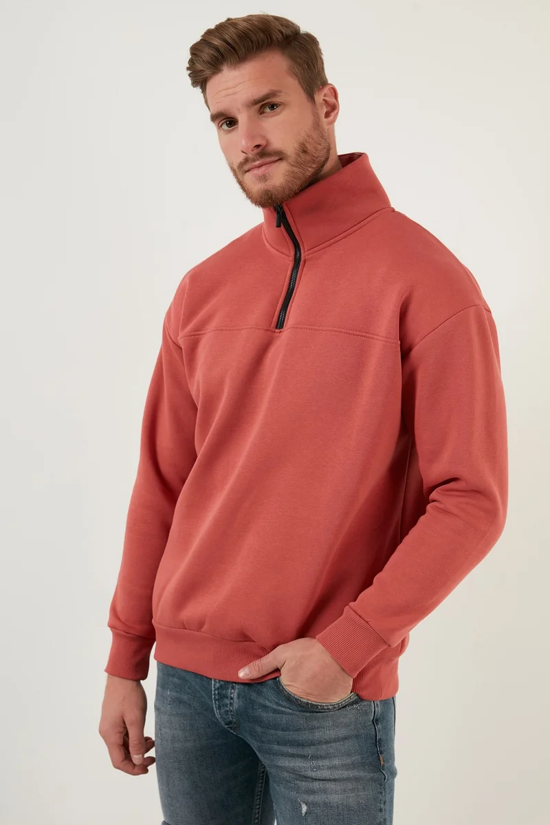 Buratti Regular Fit Cotton Lining Soft Raised Winter Sweat Men's Sweat 59053431