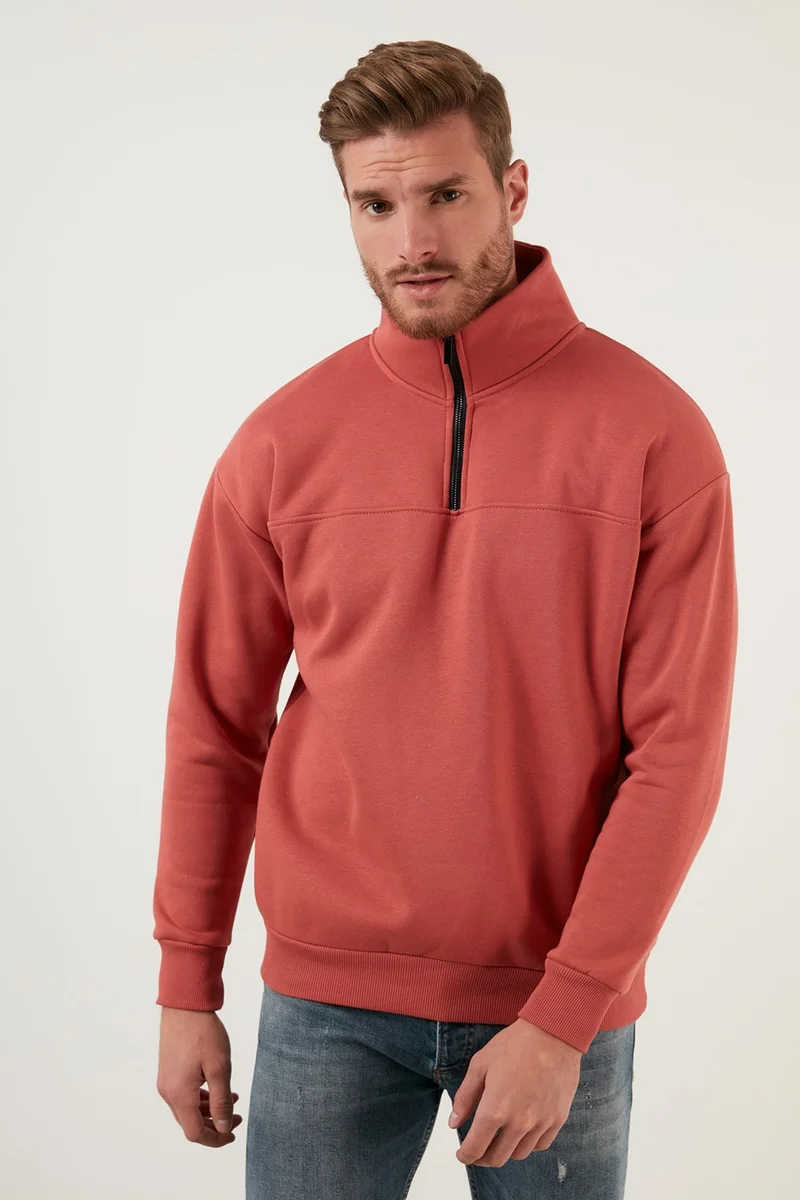 Buratti Regular Fit Cotton Lining Soft Raised Winter Sweat Men's Sweat 59053431
