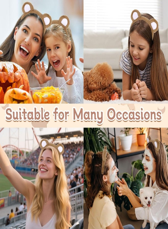 Amariver Bear Ears Headband for Women Cute Bear Hairband Bear Headbands Animal Cosplay Halloween Costume Headwear - Image 3