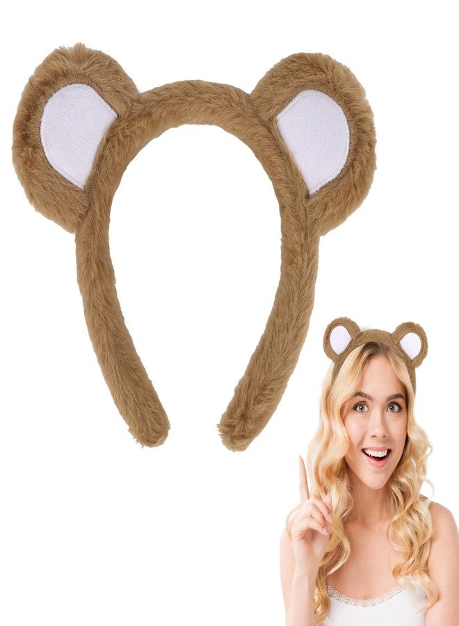 Amariver Bear Ears Headband for Women Cute Bear Hairband Bear Headbands Animal Cosplay Halloween Costume Headwear - Image 1