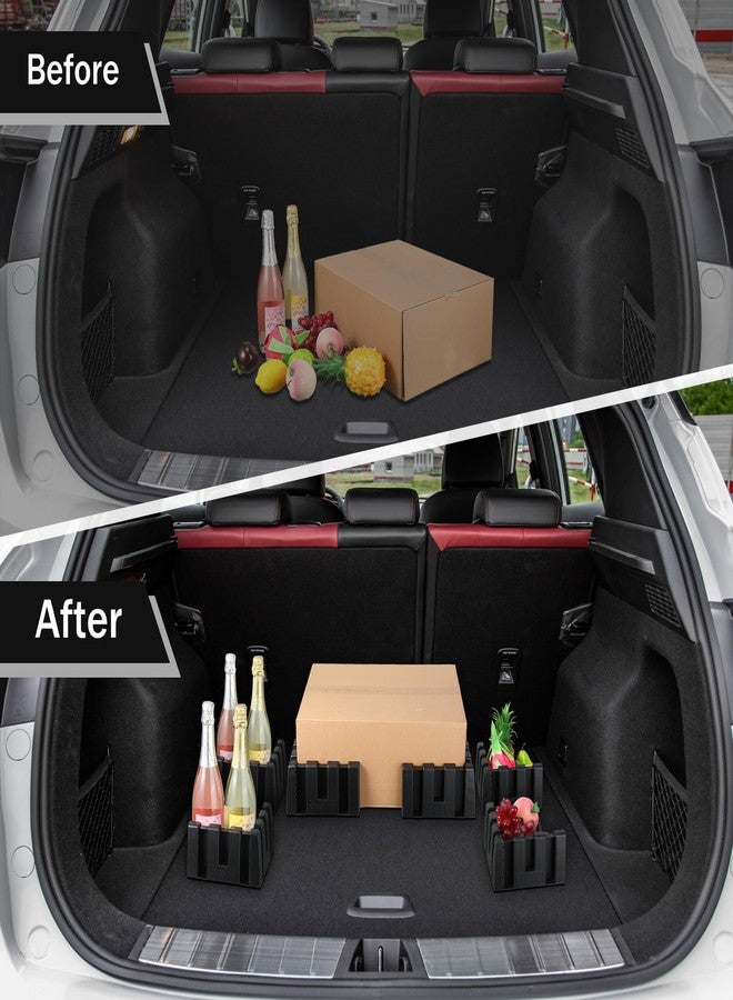 Datanly 6 Sets Car Trunk Organizer Blocks for Back of SUV Multipurpose Car Storage Organizer Blocks Trunk Divider Available to Wool Carpet for Truck SUV Van Cargo - Image 5