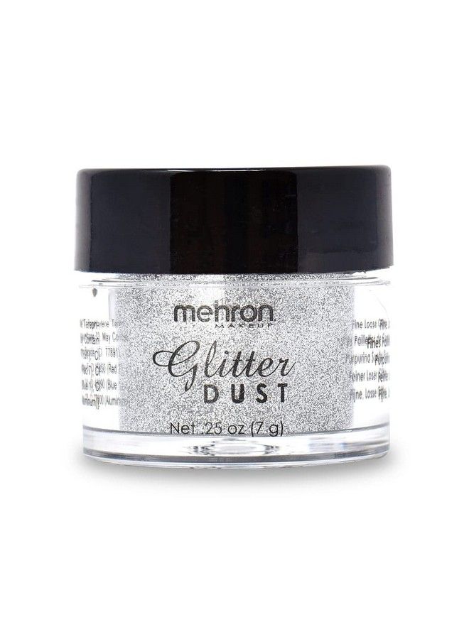 mehron Makeup GlitterDust (25 oz) (Silver) - Image 1