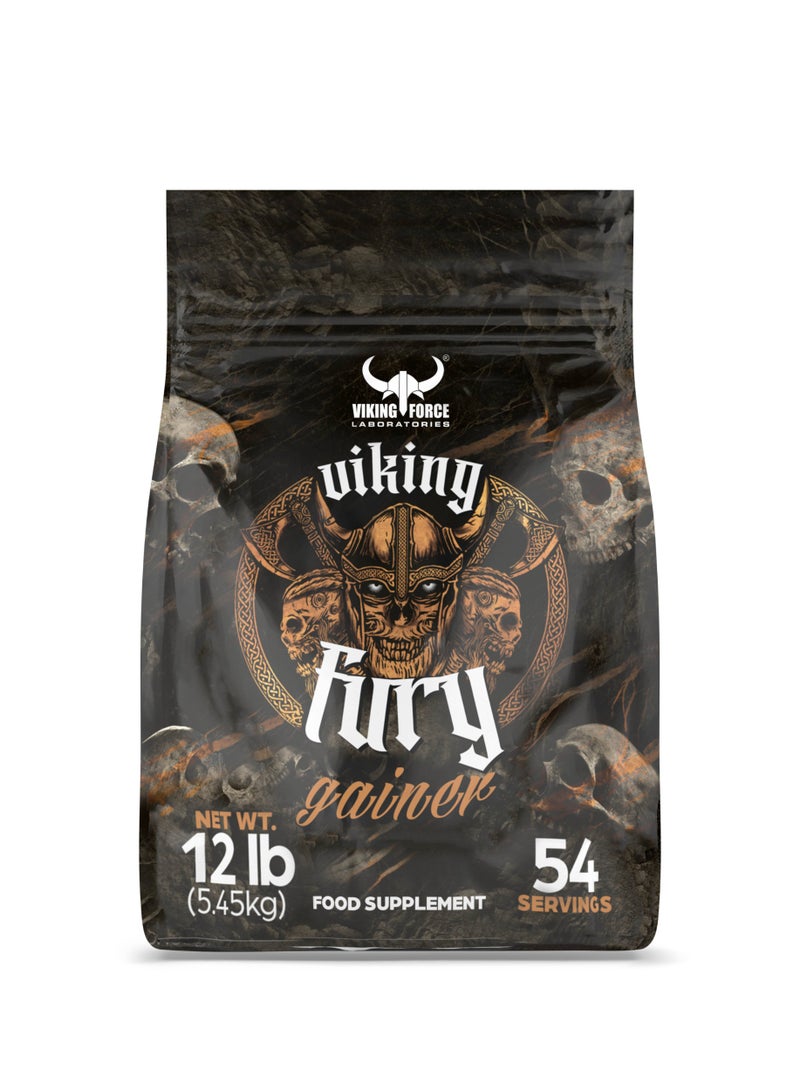 VIKING FORCE LABORATORIES Viking Fury Gainer Ultimate Weight Gain Formulas 5.45 Kg - Blueberry - Image 1