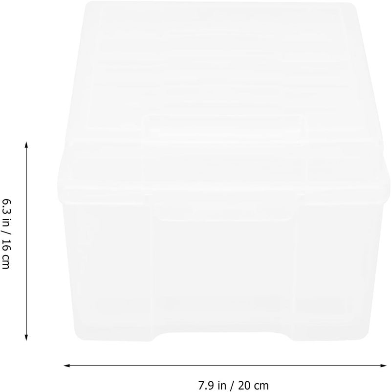 Gatuida 5x7 Inch Photo Storage Box with Lid Portable Photograph Organizing Case for Memory Preservation and Photo Storage Plastic Archival Organizer for Home and Travel - Image 2