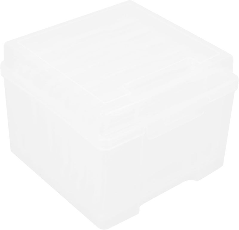 Gatuida 5x7 Inch Photo Storage Box with Lid Portable Photograph Organizing Case for Memory Preservation and Photo Storage Plastic Archival Organizer for Home and Travel - Image 1