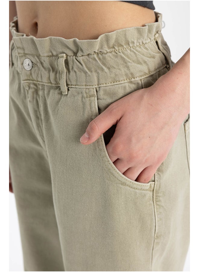 DeFacto - Woman Paperbag Denim Trousers - Image 1