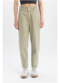 Woman Paperbag Denim Trousers